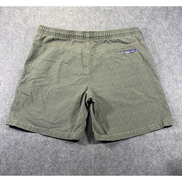 OP Ocean Pacific Shorts Mens Extra Large Green Geometric Draw String Vintage - Picture 11 of 11
